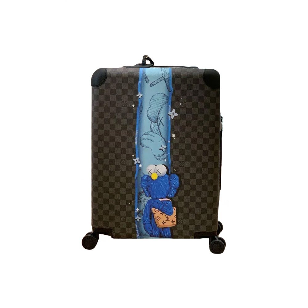 Louis Vuitton black brown Kofer KAWS