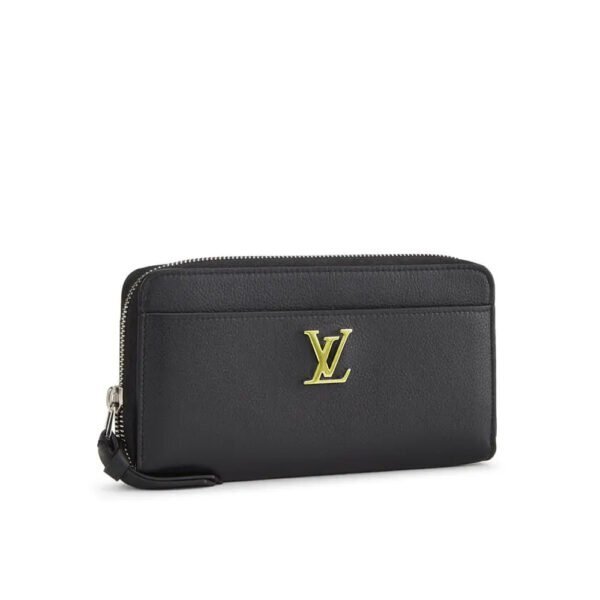Louis Vuitton Calfskin Lock Me Zippy - Black