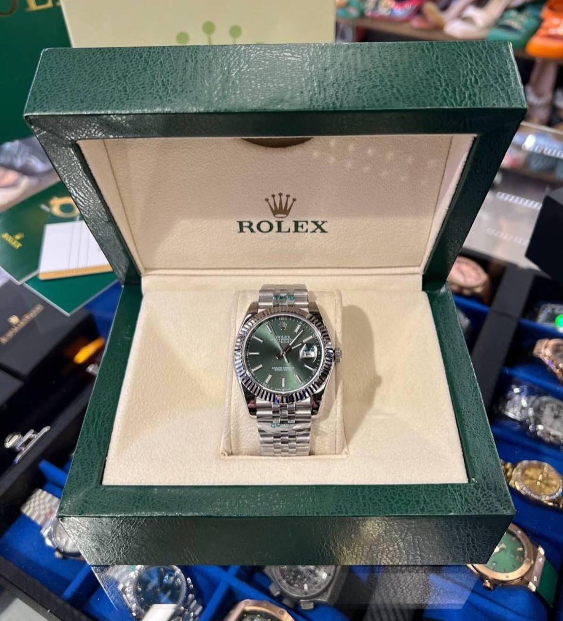 Datejust Silver 41 / Mint Green - Slika 8