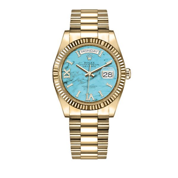 Rolex 36 Gold / Blue