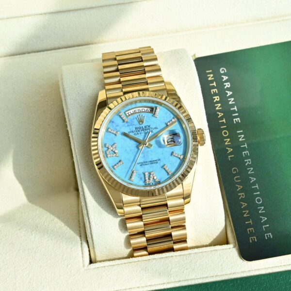 Rolex 36 Gold / Blue