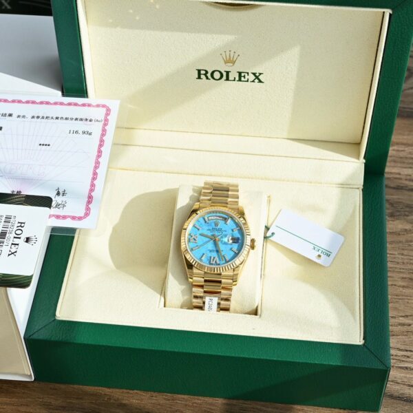 Rolex 36 Gold / Blue