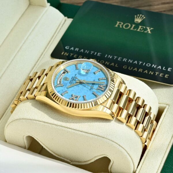 Rolex 36 Gold / Blue