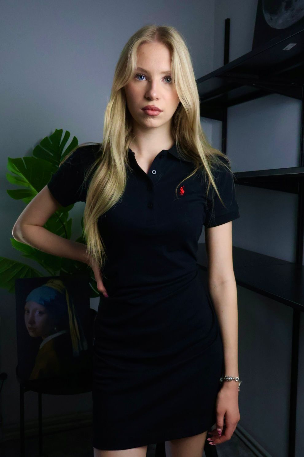 Polo Ralph Lauren haljina Black / Red Logo - Slika 2