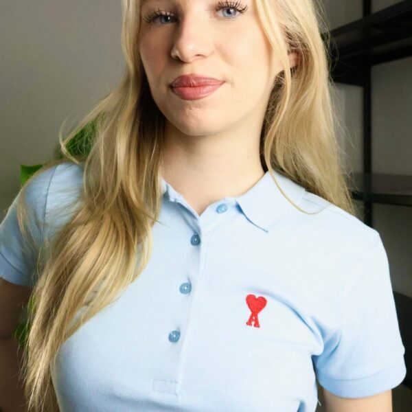 Ami haljina / Light Blue / Red Logo