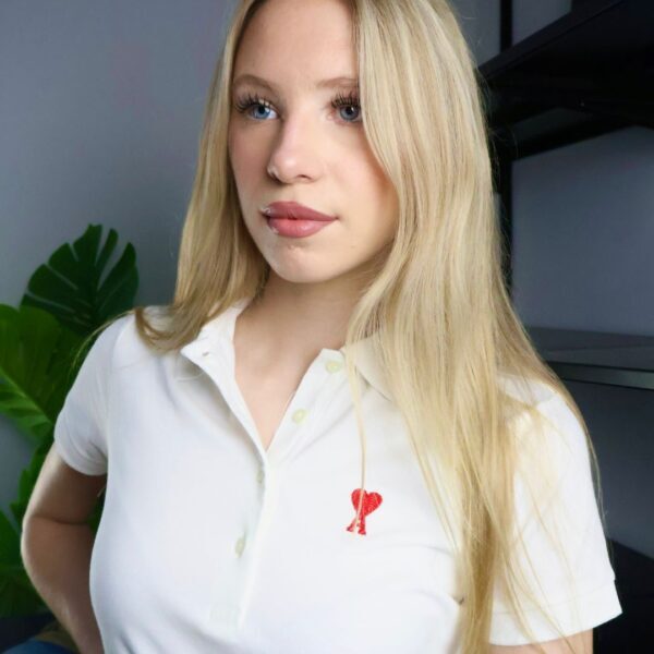 Ami haljina / White / Red Logo