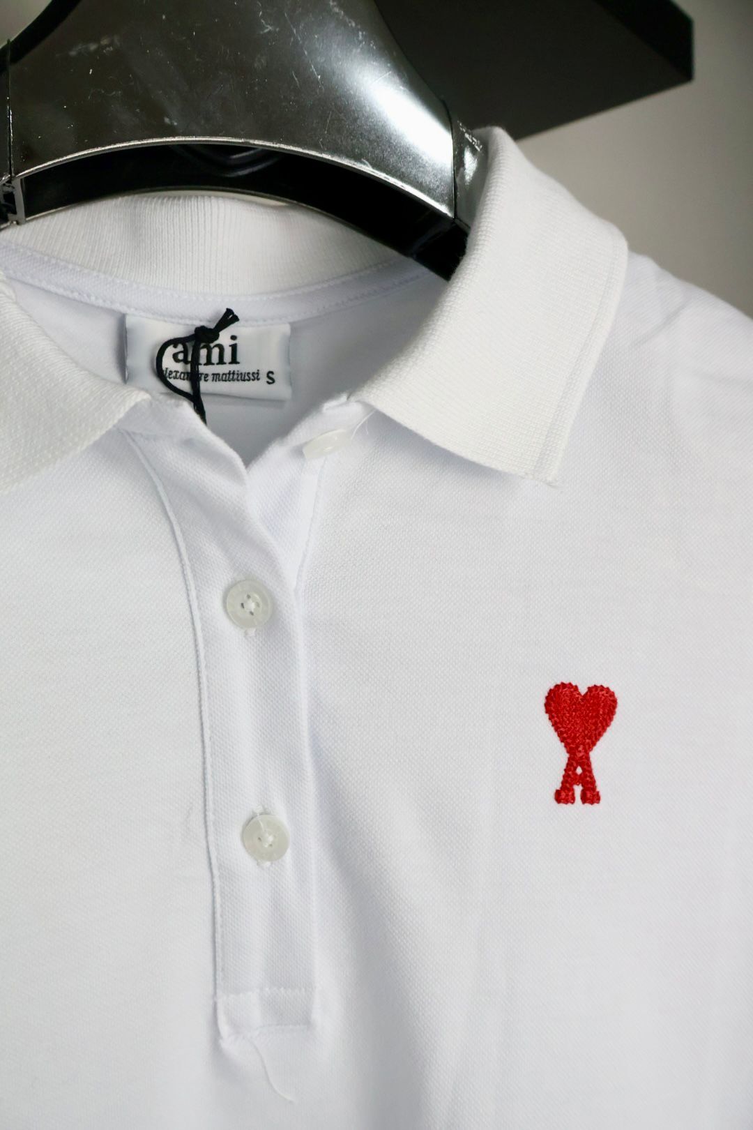 Ami haljina / White / Red Logo - Slika 5