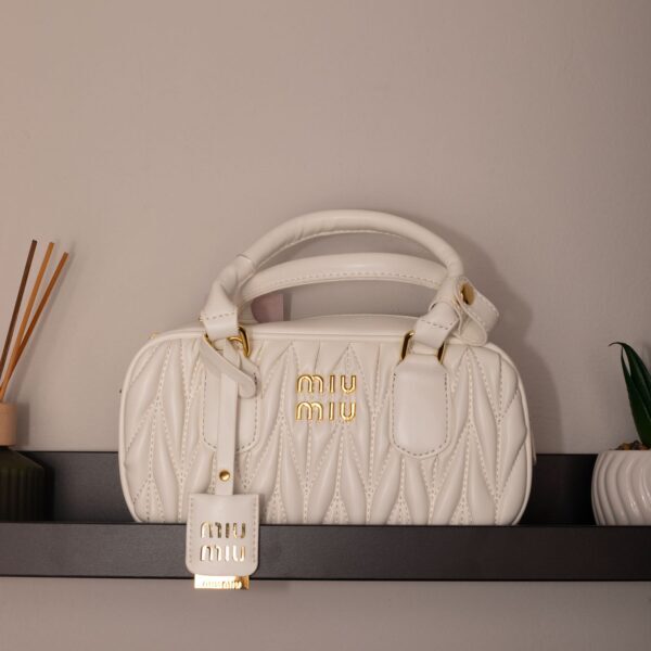 Miu Miu Arcadie Matelassé Leather Tote Bag