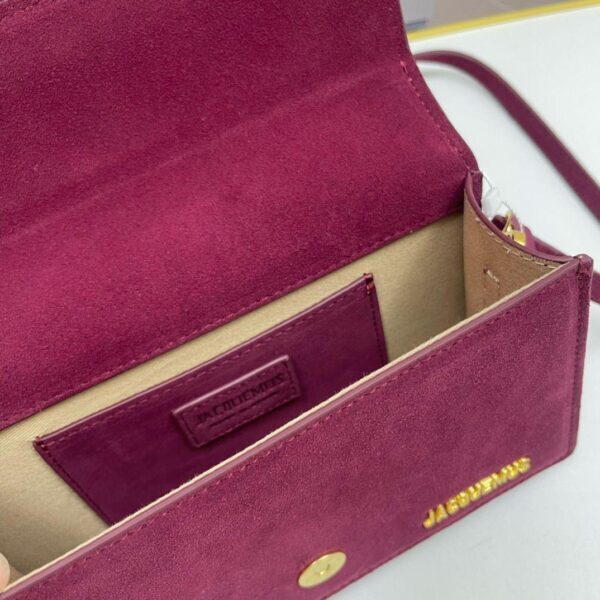 Jacquemus suede Class all-in-one shoulder crossbody bag red