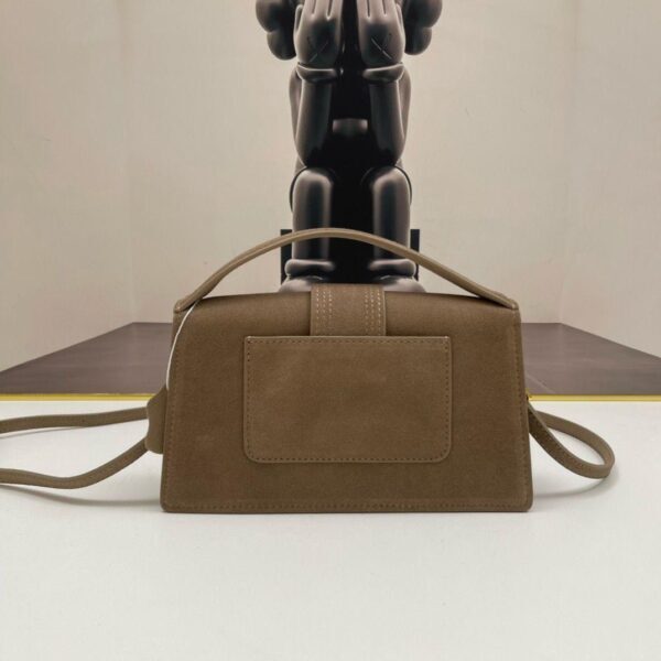 Jacquemus Le Grand Bambino Nubuck Crossbody Flap Bag