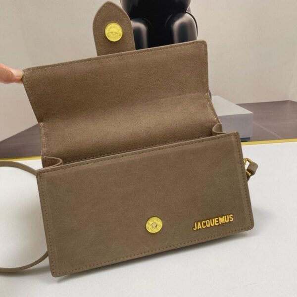 Jacquemus Le Grand Bambino Nubuck Crossbody Flap Bag