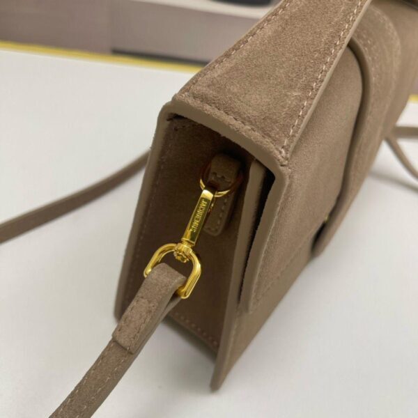 Jacquemus Le Grand Bambino Nubuck Crossbody Flap Bag