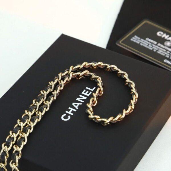 Chanel Mini Metal Vanity With Chain Black Lambskin Aged Gold Hard