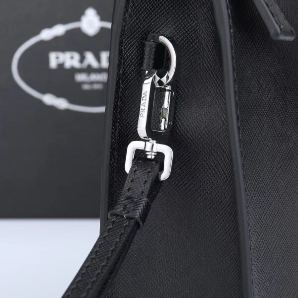 Prada Elegant Black Safiano Clutch