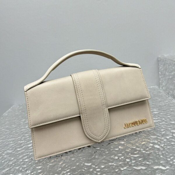 Jacquemus Soft Amber Leather Le Grand Bambino Structured Shoulder Bag