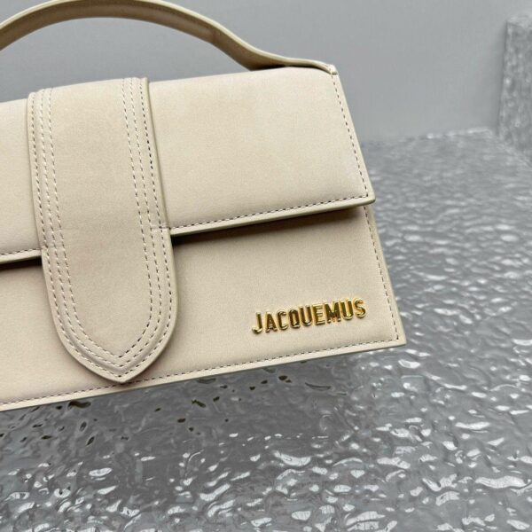 Jacquemus Soft Amber Leather Le Grand Bambino Structured Shoulder Bag