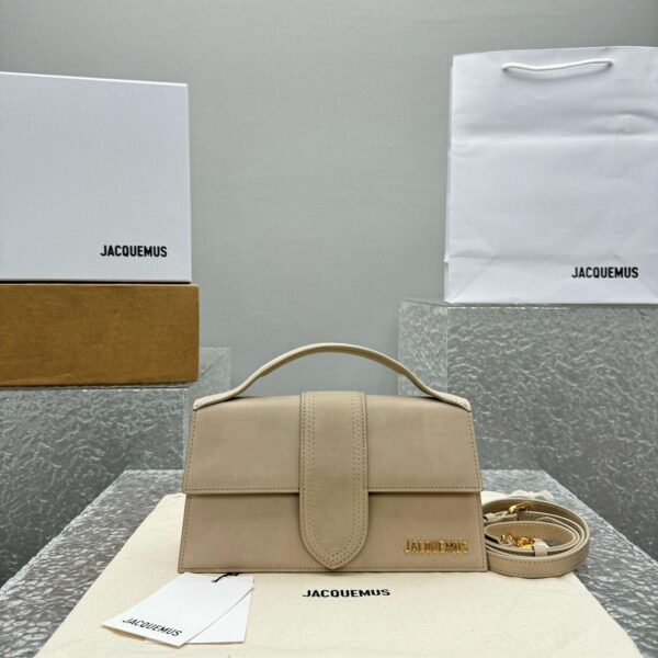 Jacquemus Soft Amber Leather Le Grand Bambino Structured Shoulder Bag