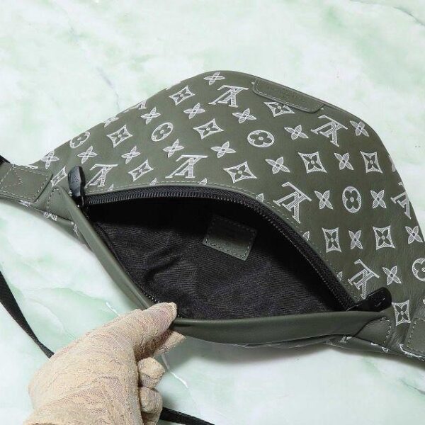 Louis Vuitton green white Bumbag