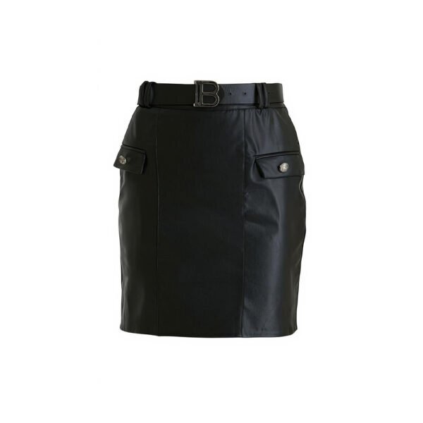 Suknja Balmain - Crna