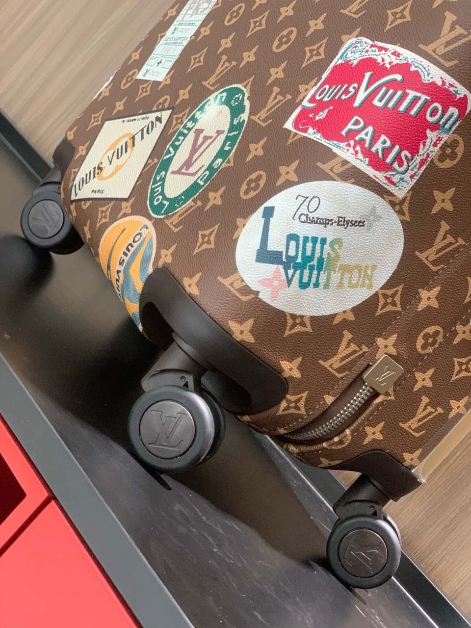 Louis Vuitton brown vintage Kofer - Slika 14