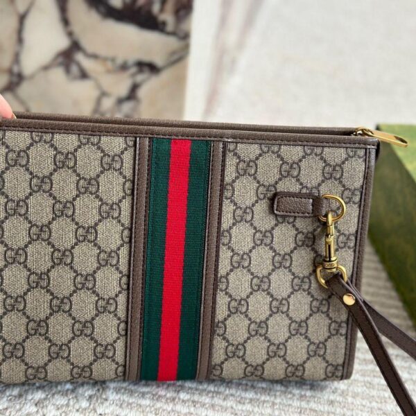 Gucci ophidia large gg supreme pouch clutch