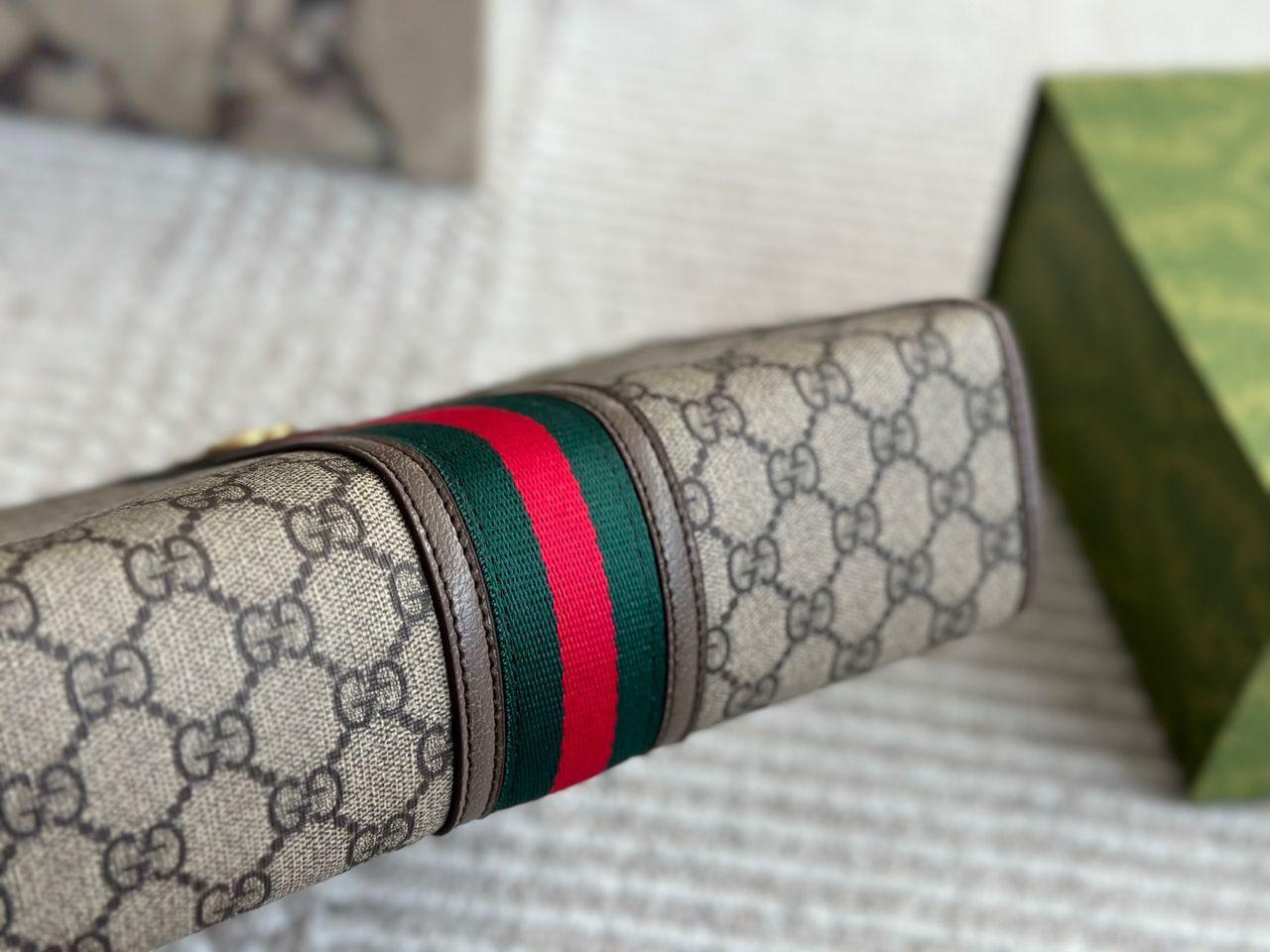 Gucci ophidia large gg supreme pouch clutch - Slika 6