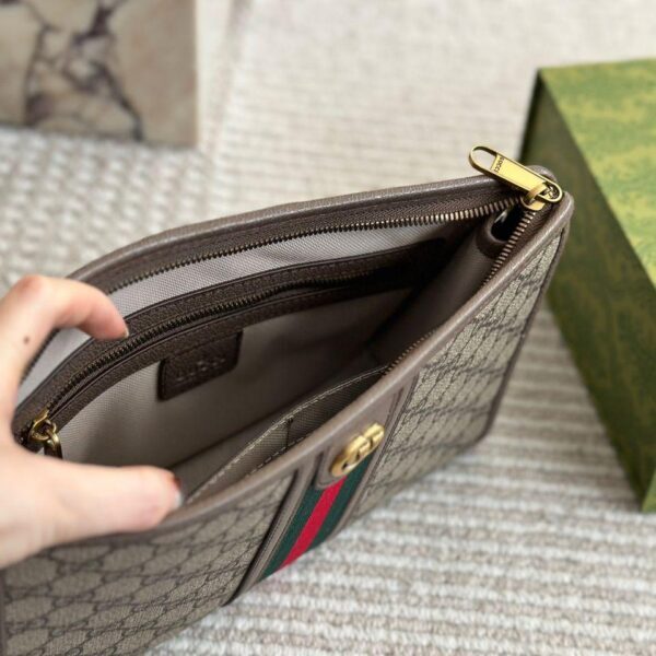 Gucci ophidia large gg supreme pouch clutch