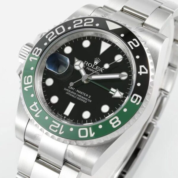 GMT-Master II 40 Silver / Green / Black