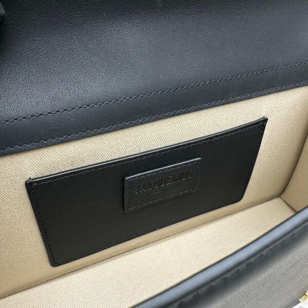 Jacquemus Black Leather Le Grand Bambino Structured Shoulder Bag