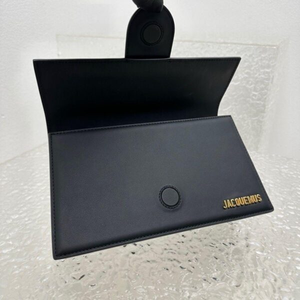 Jacquemus Black Leather Le Grand Bambino Structured Shoulder Bag