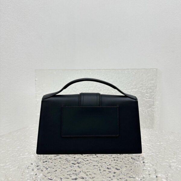 Jacquemus Black Leather Le Grand Bambino Structured Shoulder Bag