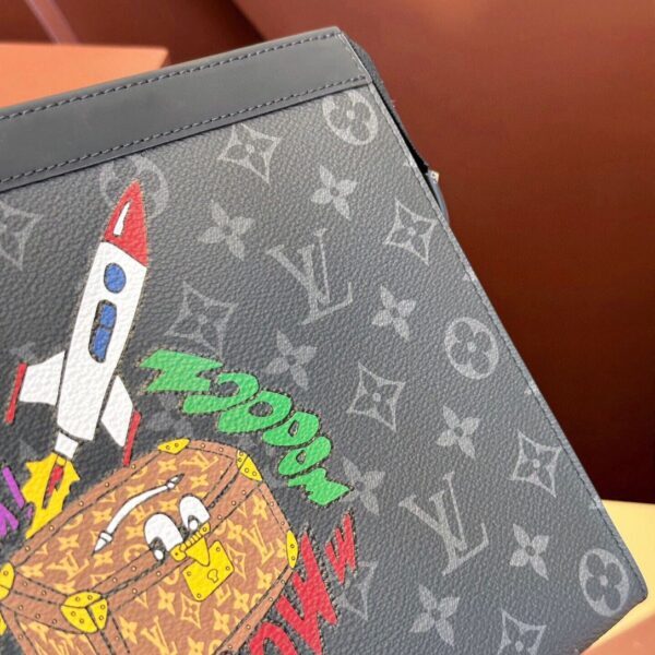 Louis Vuitton black cartoon logo bag