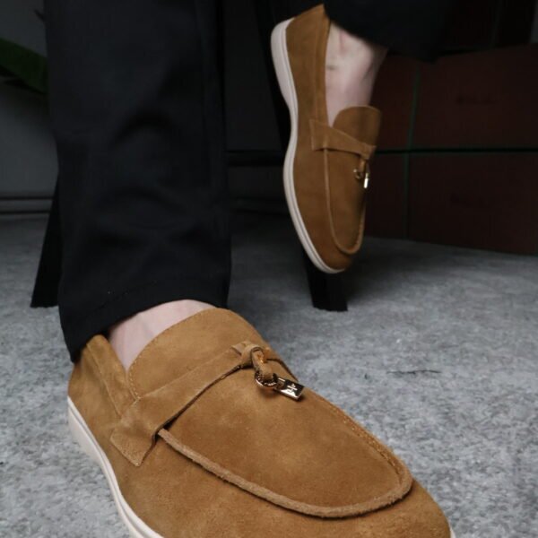 Loro Piana Summer Charms Walk Loafer Brown