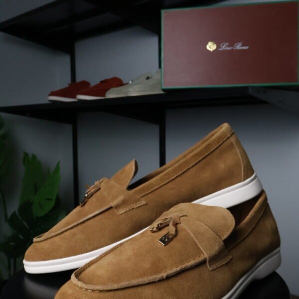 Loro Piana Summer Charms Walk Loafer Brown