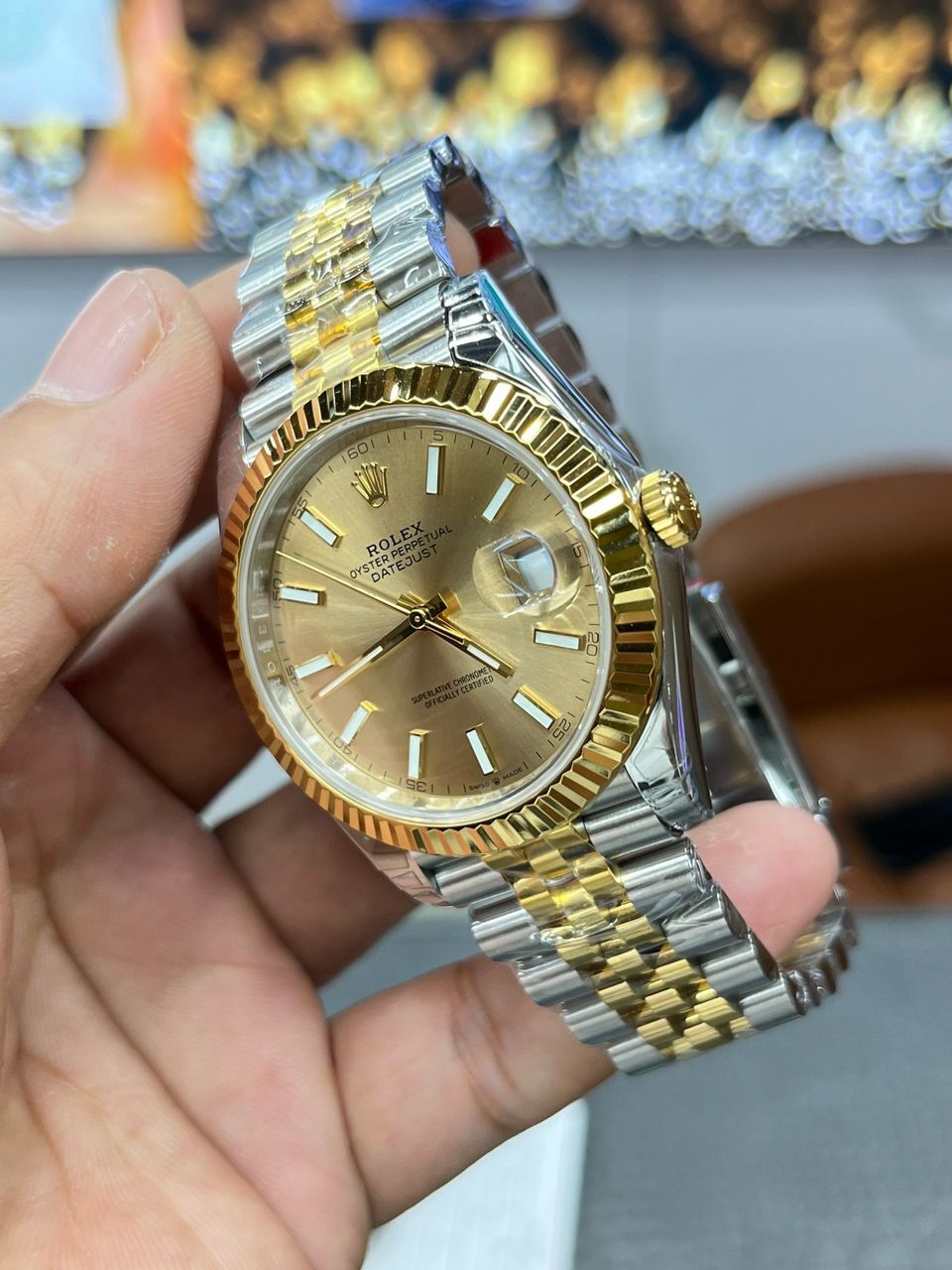 Rolex Datejust Champagn 41 - Slika 11