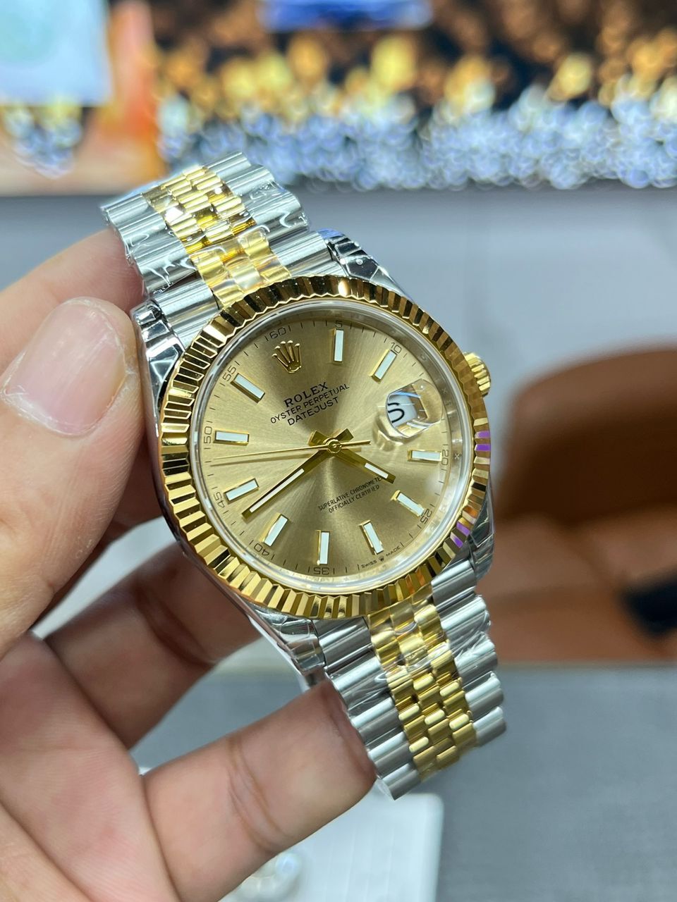 Rolex Datejust Champagn 41 - Slika 10
