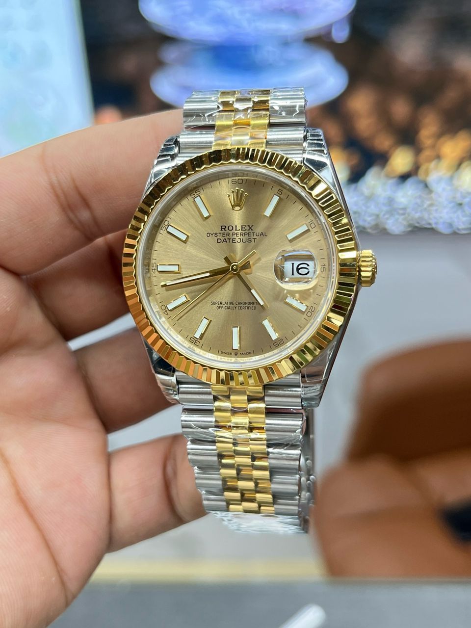 Rolex Datejust Champagn 41 - Slika 8
