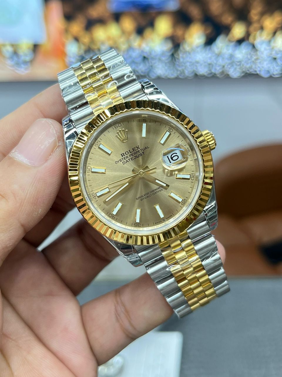 Rolex Datejust Champagn 41 - Slika 7