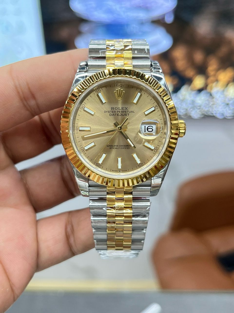 Rolex Datejust Champagn 41 - Slika 9