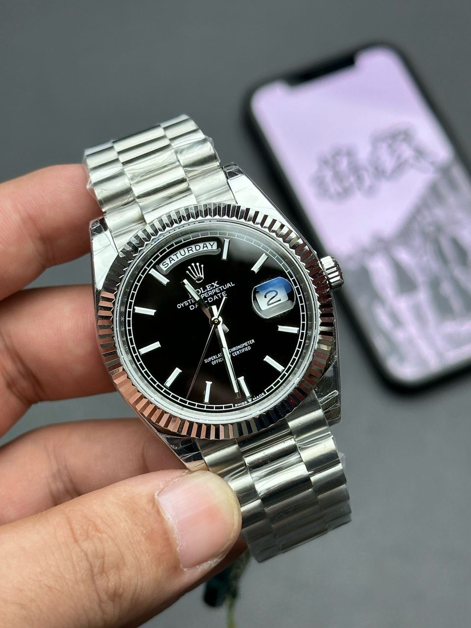 Rolex Day-Date Black 40 - Slika 7