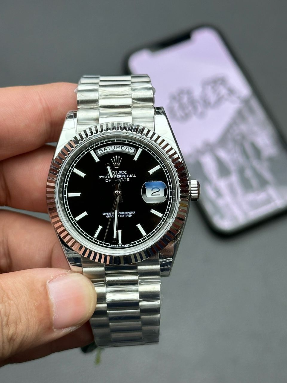 Rolex Day-Date Black 40 - Slika 6