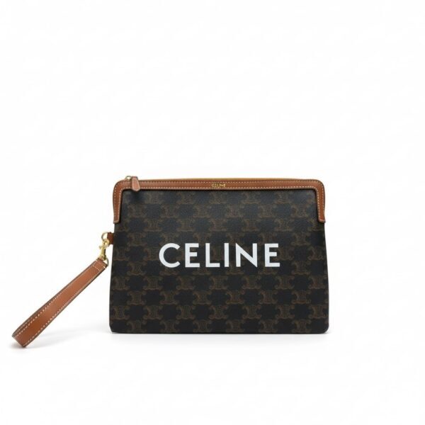Celine Triomphe Clutch Triomphe Canvas