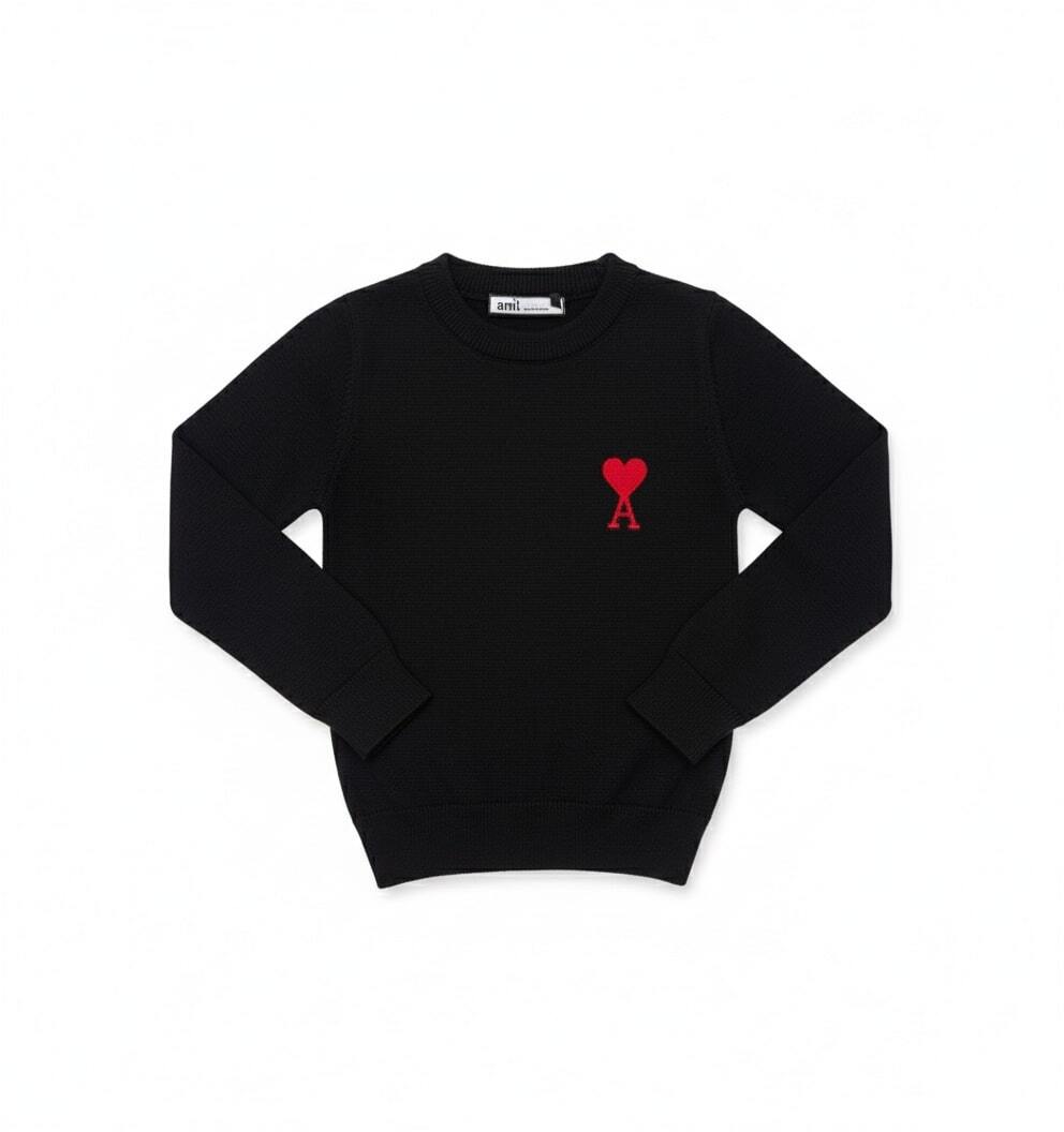 Ami majica dugih rukava "Black" Kids