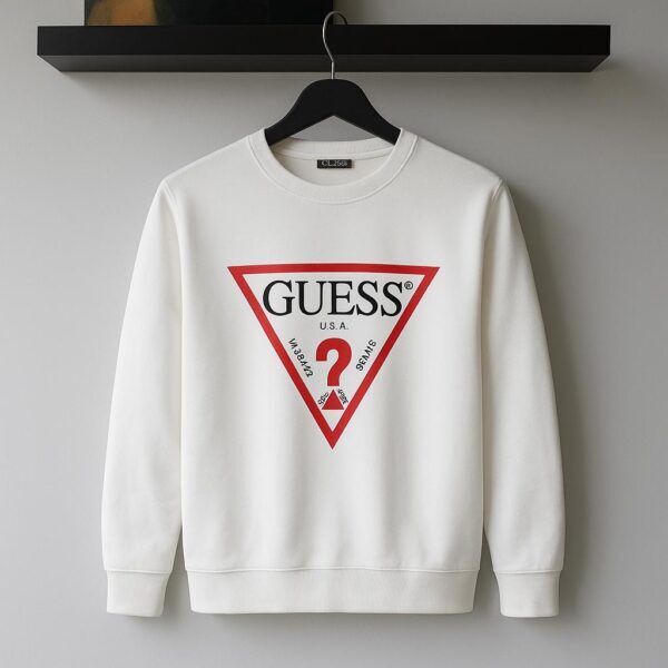 Guess Majica dugi rukav White