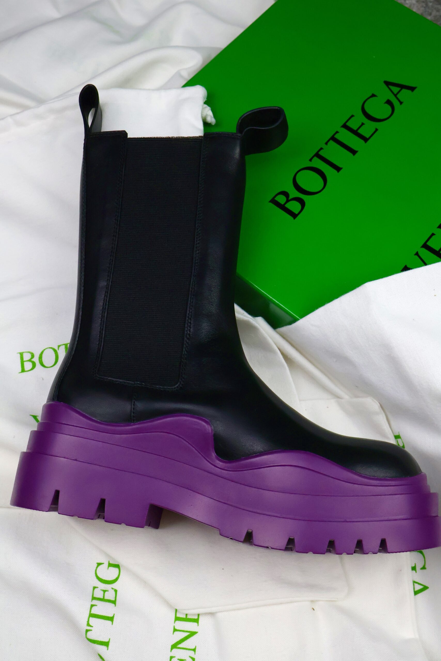 Bottega Veneta Tier Ankle boots Black/Purple - Slika 2