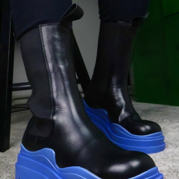 Bottega Veneta Tier Ankle boots Black/Blue