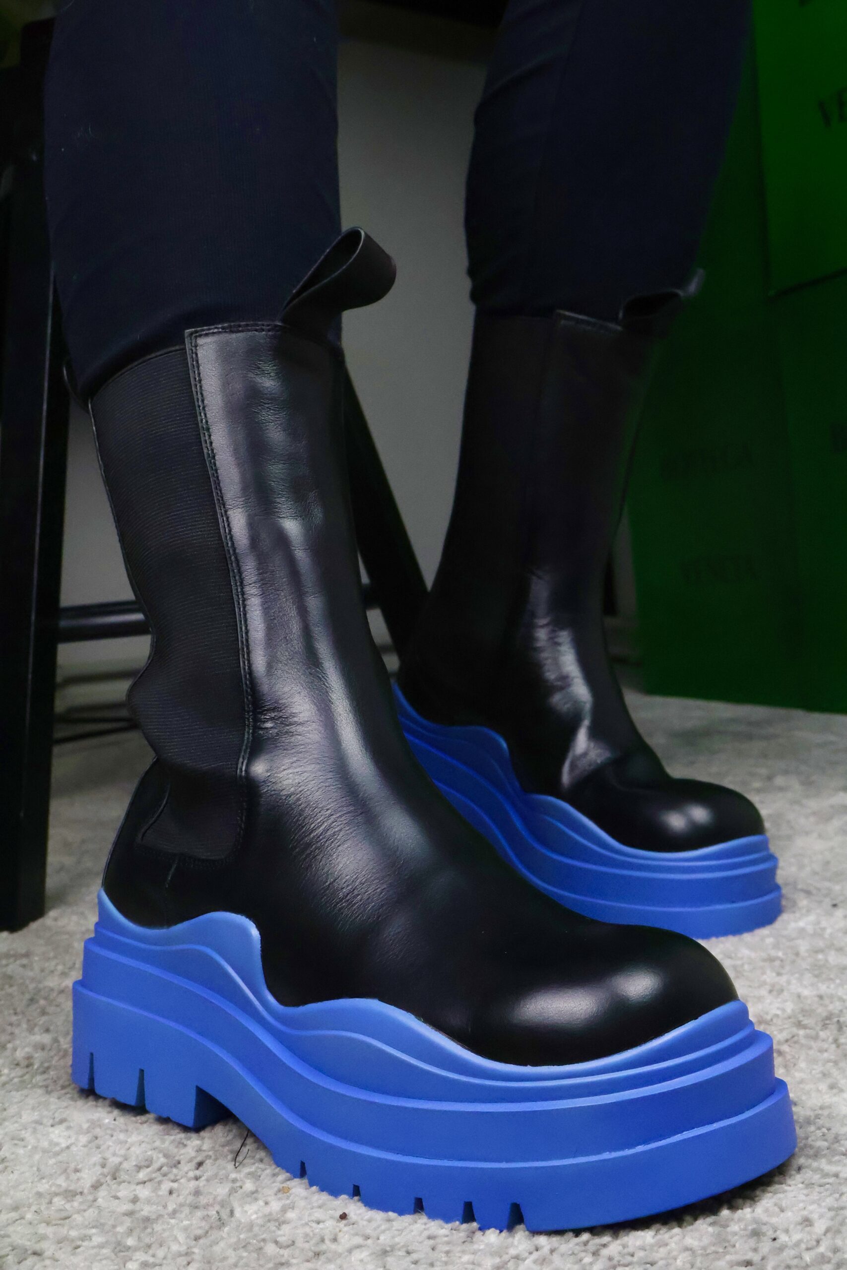 Bottega Veneta Tier Ankle boots Black/Blue - Slika 4