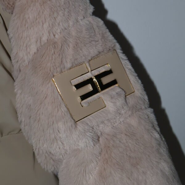 Elisabetta Franchi Beige Down Jakna