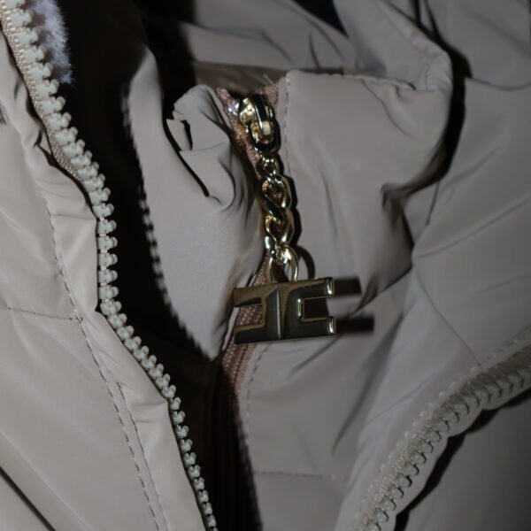Elisabetta Franchi Beige Down Jakna