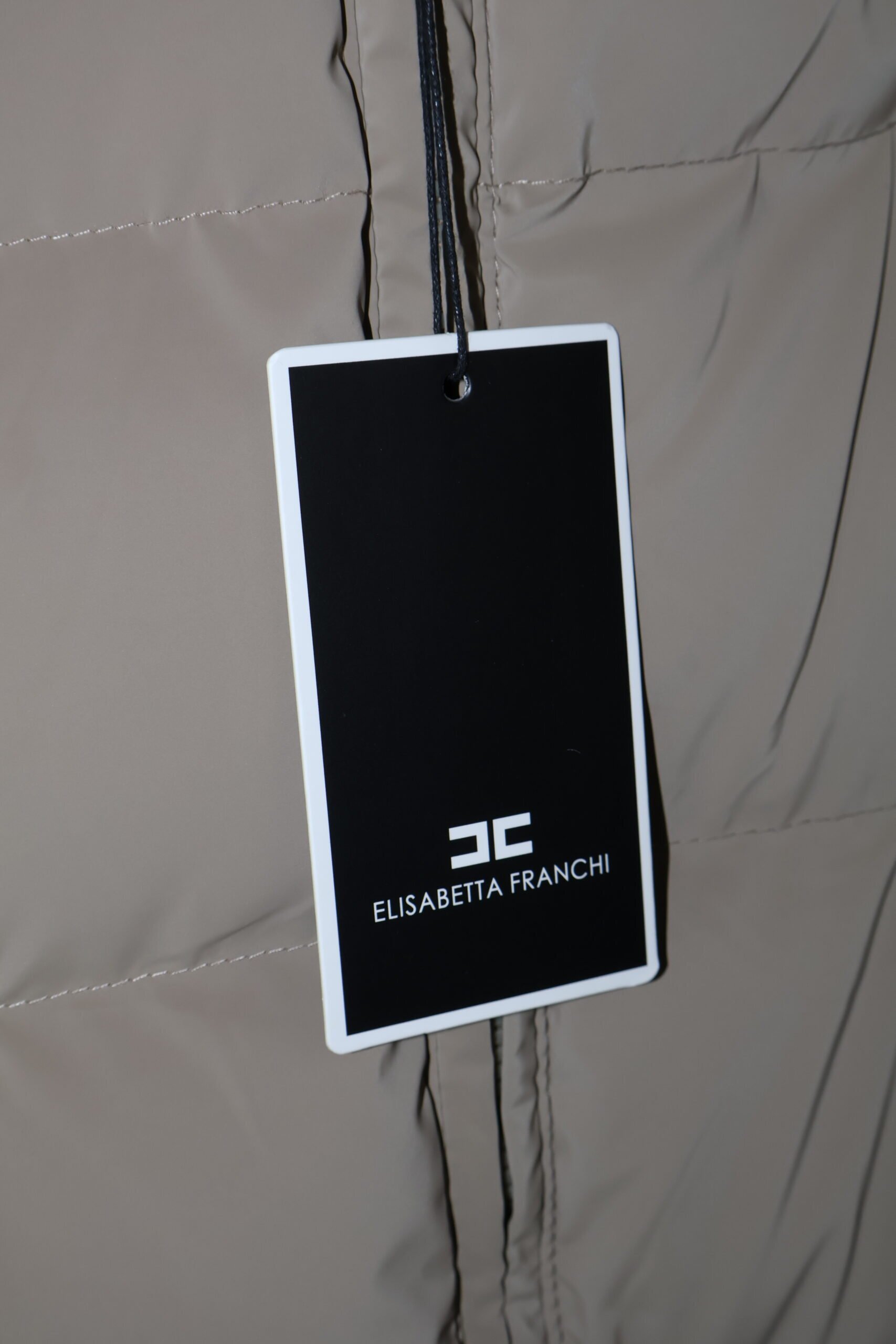 Elisabetta Franchi Beige Down Jakna - Slika 7